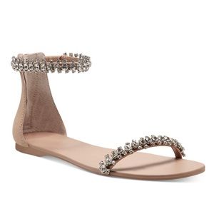 INC Bling Flat Sandals - Size 7